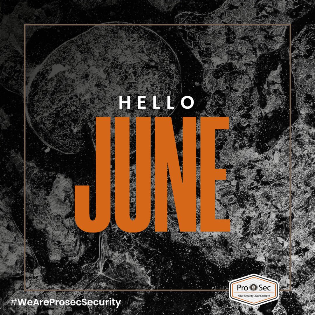 proseczm's tweet photo. Hello June! Talk To Us For All Your Security Needs. #hellojune #WeAreProsecSecurity #ProsecSecurity #ProsecGuards #YourSecurity #OurConcern #AlarmSystems #Alarms #SecuritySystems #HomeSecurity #BusinessSecurity #AntiTheft #CCTV #CrimeWatch #SecurityServices #CrimeStoppers #Zambia https://t.co/faxHwOPCsV