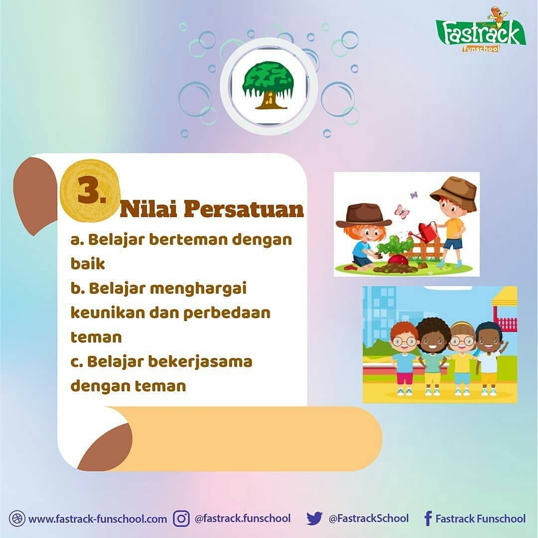 FastrackSchool's tweet photo. Kami sudah menerapkan pembiasaan sikap ini saat berinteraksi dgn anak-anak. Dan anak-anak bisa loo.. 🙋‍♂️🙋‍♀️

#fastrackfunschool
#earlychildhoodeducation
#paud
#indonesia
#PancasilaJiwaBangsa 
#PancasilaSakti 
#PancasilaDay https://t.co/9XcXf9MugA