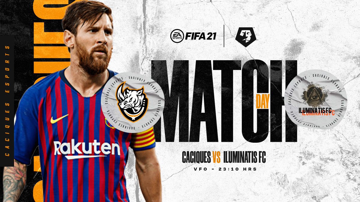 #MATCHDAY | #FIFA 

🏆| <a href="/VFOspain_ps/">VFOspain PS</a> | JORNADA 18
🆚| @FcIluminatis 
🕚| 23:10
📺| cutt.ly/yl9J0X3

#VamosCaciques