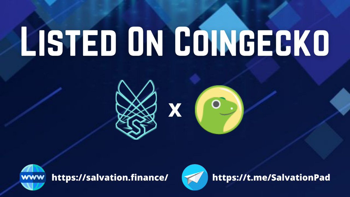 Salvationpad's tweet photo. https://t.co/8zH2E7liZ7 we are now listed on @coingecko great work from the team 

https://t.co/ziQOg9Fa7D

https://t.co/m3kmEGiq4i

@binance @PancakeSwap @dxsale 
#BNB #BSC #Ethereum #BTC https://t.co/RpMHyscPow
