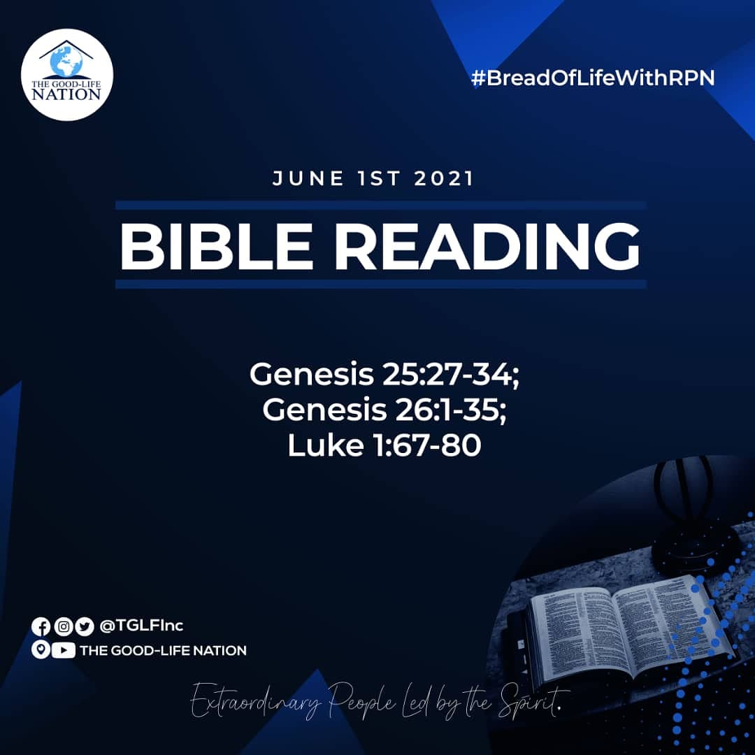 The best thing to happen to a child of God is to be given a vivid description of the mind of God about our earth walk. -RPN 

#BreadOfLifeWithRPN youtube.com/c/THEGOOD-LIFE…
facebook.com/TGLFInc/ instagram.com/TGLFInc/
PERISCOPE <a href="/TGLFInc/">THE GOOD-LIFE NATION</a> - The Good-Life Nation
