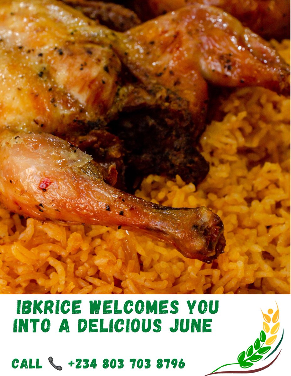 IbkRice's tweet photo. Welcome all of our customers to a wonderful new month. Healthy Rice for Healthy People #HappyJune #HappyNewMonth #June1st #HealthyFood https://t.co/rQK8j8ZcaE