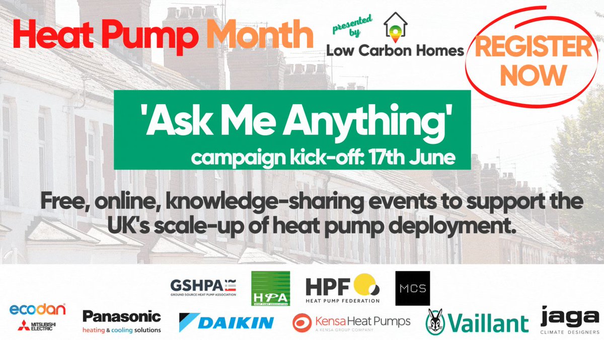 📢 Launching 🆕 campaign: #HeatPumpMonth Knowledge-sharing 🆓events for UK scale-up of #HeatPumpDeployment Info buff.ly/3wEf365 <a href="/heatpumpassoc/">Heat Pump Association (HPA)</a> <a href="/gshpassociation/">GSHPA</a> <a href="/hpfederation/">HPF</a> <a href="/McsCertified/">MCS</a> <a href="/Ecodanheating/">Mitsubishi Electric Heating UK</a> @PanasonicHC_UK <a href="/Daikinuk/">Daikin UK</a> <a href="/KensaHeatPumps/">Kensa</a> <a href="/vaillantuk/">Vaillant UK</a> <a href="/JagaUK/">Jaga UK</a>