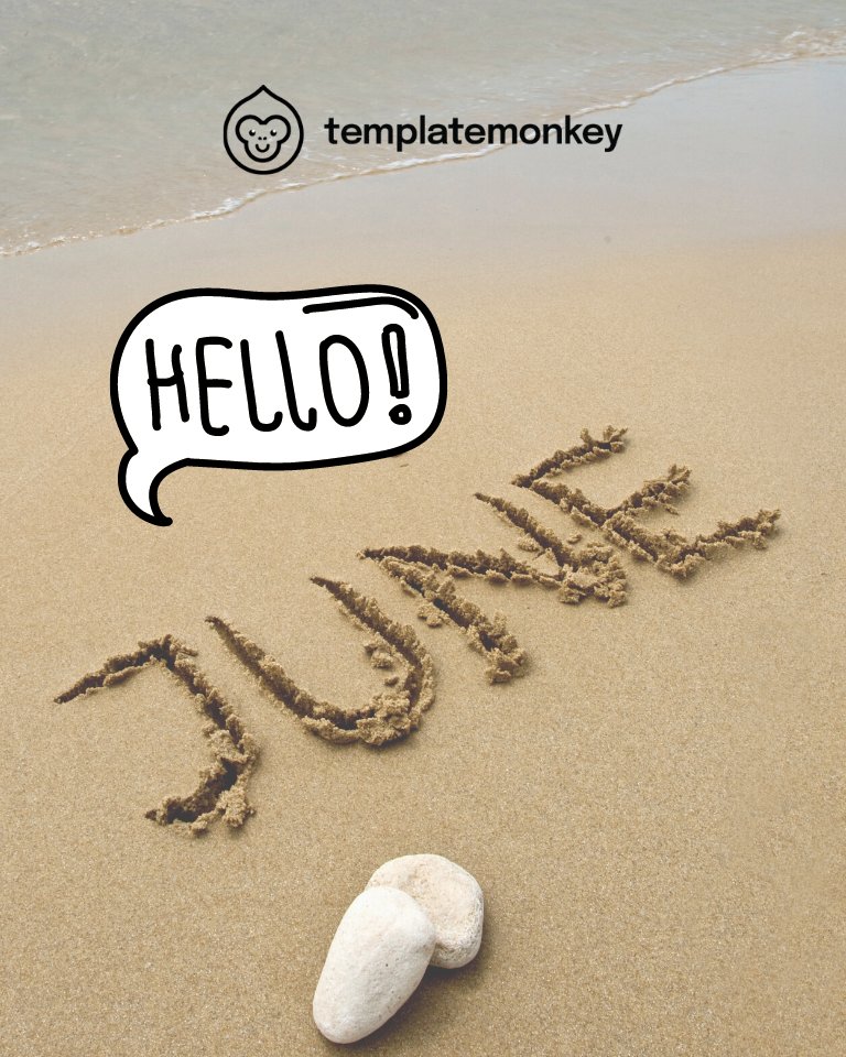 Template_Monkey's tweet image. Make each day your masterpiece. Happy New Month of June! #june #newmonth #templatemonkey #templates #onlinetemplates #happynewmonth