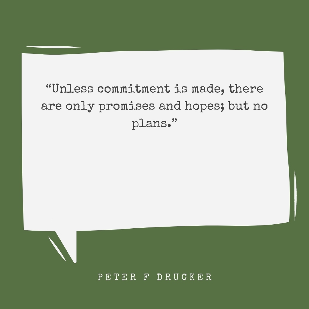 sicparvusmagna's tweet image. “Unless commitment is made, there are only promises and hopes; but no plans.”  Peter Drucker #writingtips #pmpress #booksystems #books