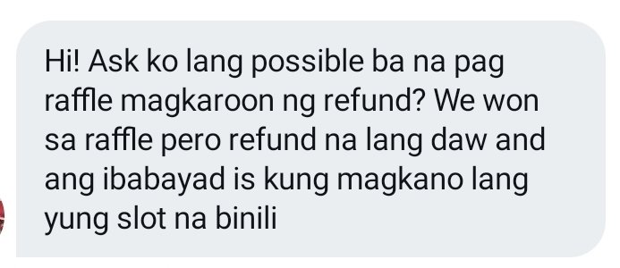 GalawinAngBarko's tweet photo. possible na i-refund nila AS LONG as EVERYONE who participated in the raffle will be refunded as well.

Ang unfair and deceptive non pag yung winner lang yung I-rerefund because san mapupunta yung binayad nung other participants? Sa bulsa ng host?? 🧐🤨 https://t.co/JVCQDDBpJn
