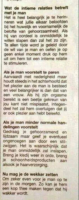AmbervanEsphen's tweet photo. Uit het 'katholiek schoolboek' voor de afdeling Huishoudkunde voor meisjes uit 1960. https://t.co/hAbCpXUpQE