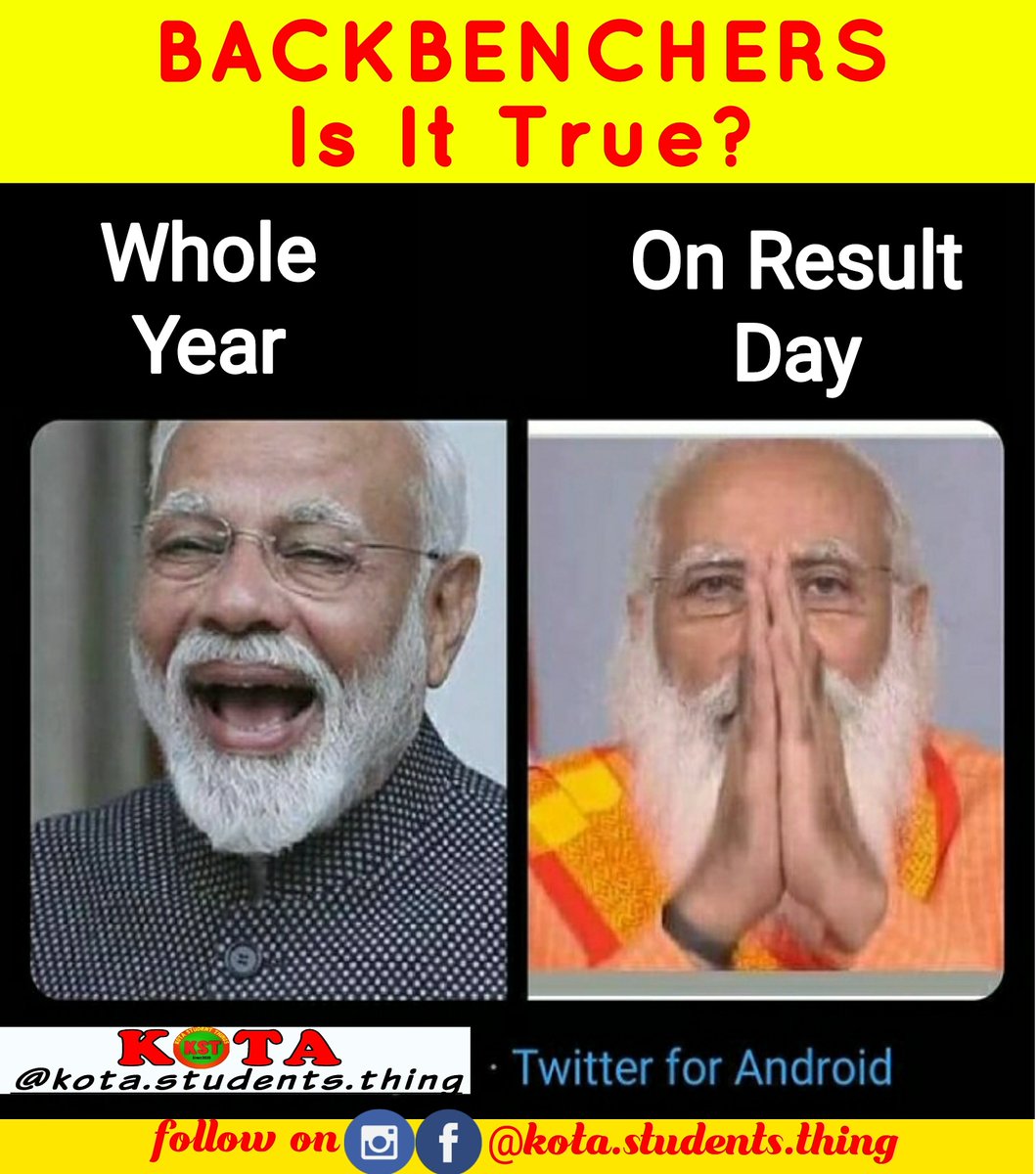 KotaThings's tweet photo. Backbenchers Story
.
#school #Classof2021 #Class12Exams #classroom #kotastudentsthing #NarendraModi #Modi https://t.co/ajtJIXxAE7