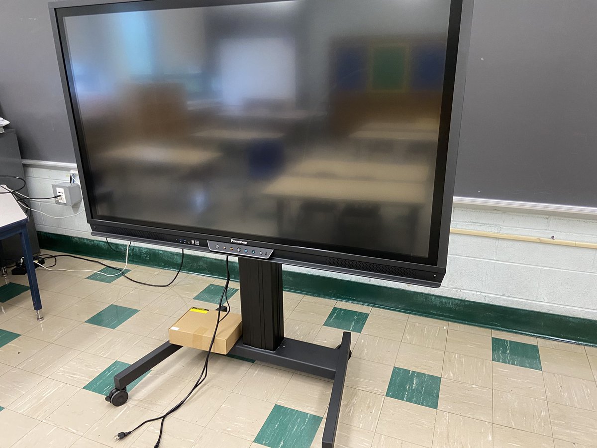 It is nice to be greeted by a new Promethean board on our first staff day back in the classroom after 14 months of remote learning. Looking forward to expanding #SpEd learning opportunities with this tool!