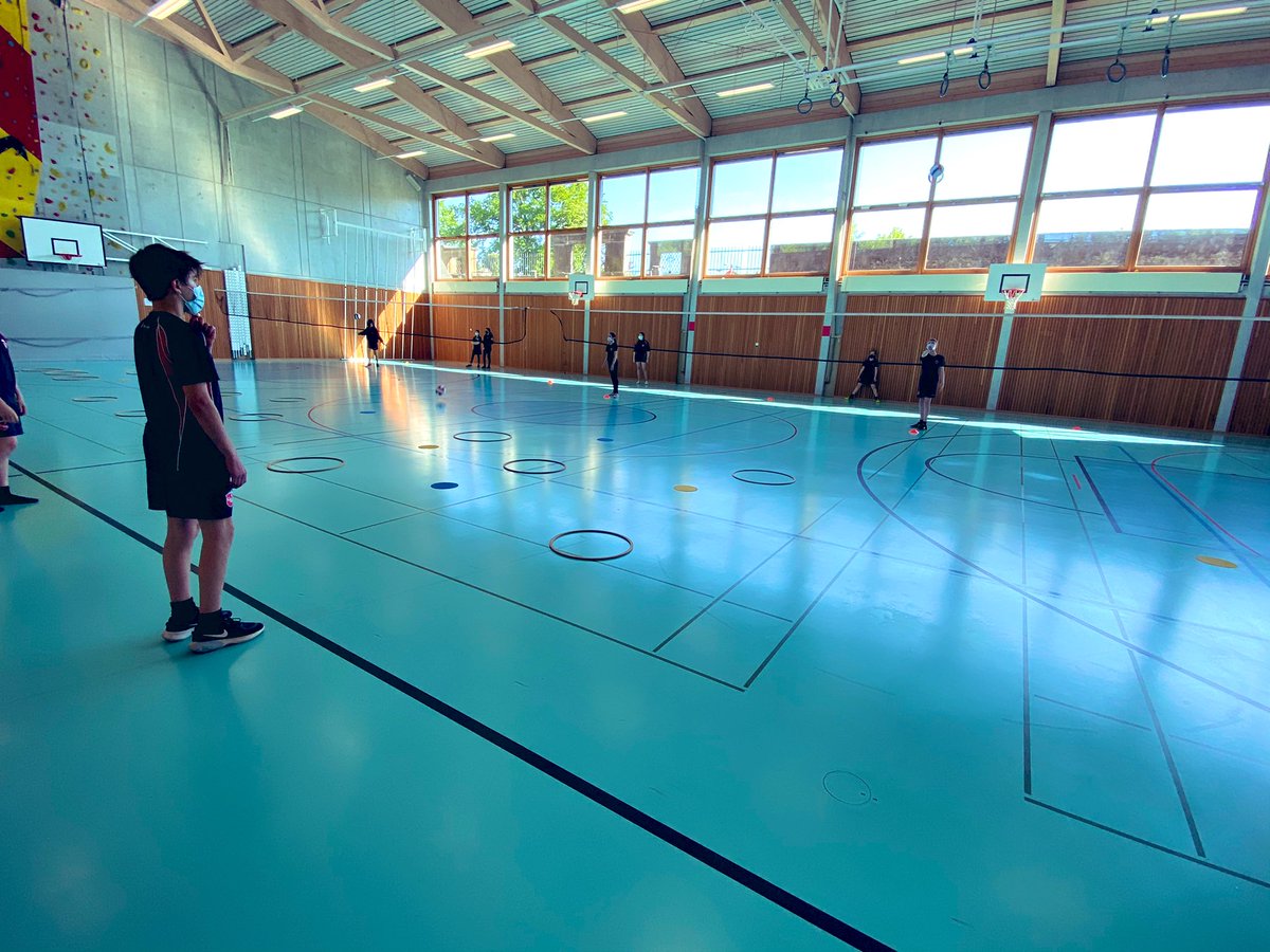 PE_IMS's tweet photo. Practicing the volleyball serve in Year 8 PE with a game of battleships. Serve to the target to win the point and clear the battle field #edupe #pe #Volleyball #physicaleducation @TeachMeetPE @Planet_PE 🏐 https://t.co/Vnw5TONQuP