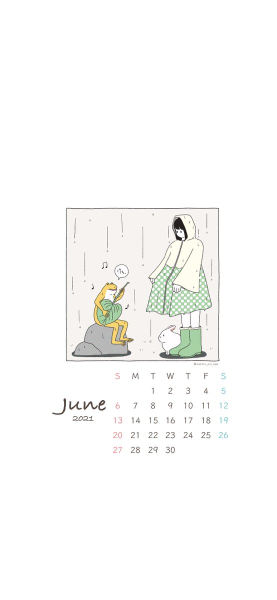 イラスト Illustration 6月のカレンダー 6月のカレンダーを作 蒼井すばる Cells展 1 29 の漫画