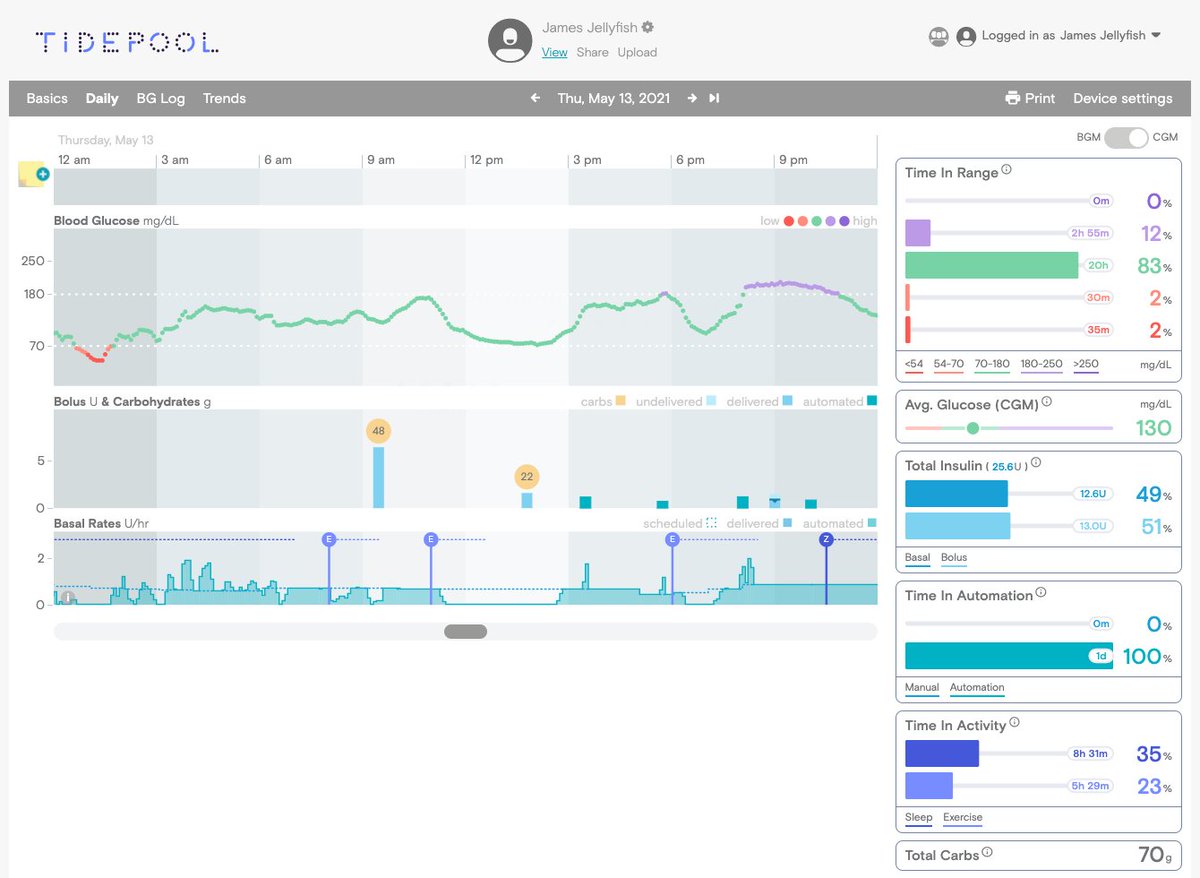 Today is a big day. Tidepool officially supports uploading and viewing Tandem's Control-IQ™ technology. Here’s what you need to know. bit.ly/3yPCtHM