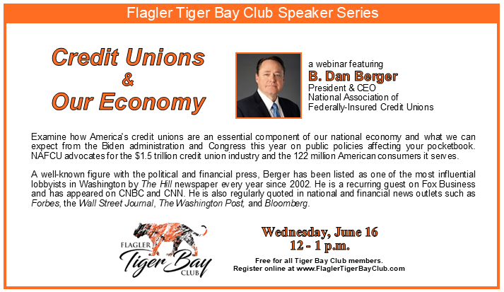 Join us for our next Speaker Series!
#FlaglerCountyTigerBayClub