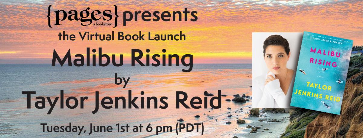 Malibu Rising book launch with author Taylor Jenkins Reid TONIGHT conta.cc/3vDHuRC