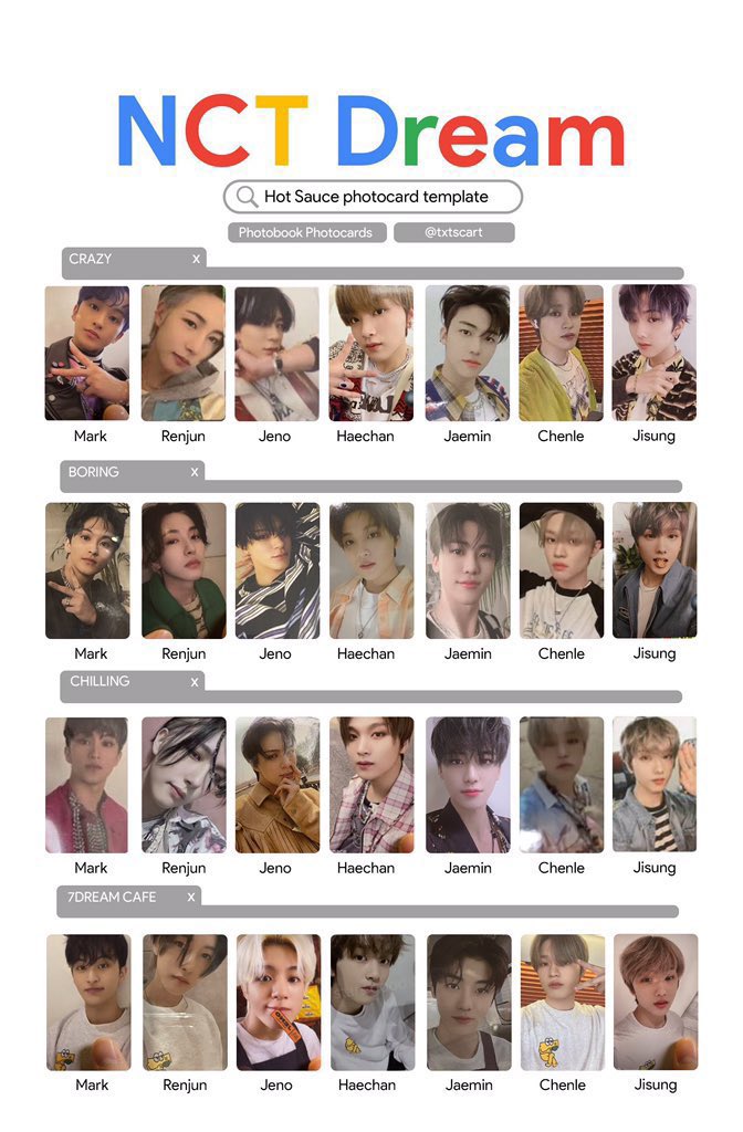 splendidshop_'s tweet photo. 🇲🇾/WW WTS NCT DREAM HOT SAUCE PC (PHOTOBOOK VER) ONLY
Album PC : RM30 $8 each
Cafe PC : RM23 $6
Both : RM53 $14
Full set (7 album pc + 7 cafe pc) : RM370 $95
Postage RM7 🇲🇾/WW pls DM
—
From smstore, soundwave, music plant, yglobal (not yet shipped)
🛒 https://t.co/nyQUf9iBTf https://t.co/xjcW9BbNJS