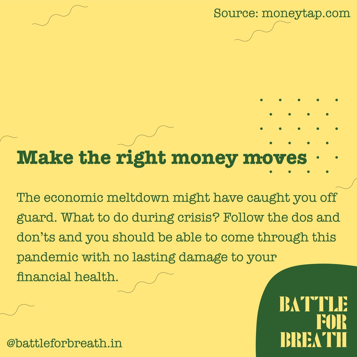 Battle_breath's tweet photo. Finanical DONTs during the pandemic
#Mysuru #CovidinMysore https://t.co/i6q4v8jSuJ