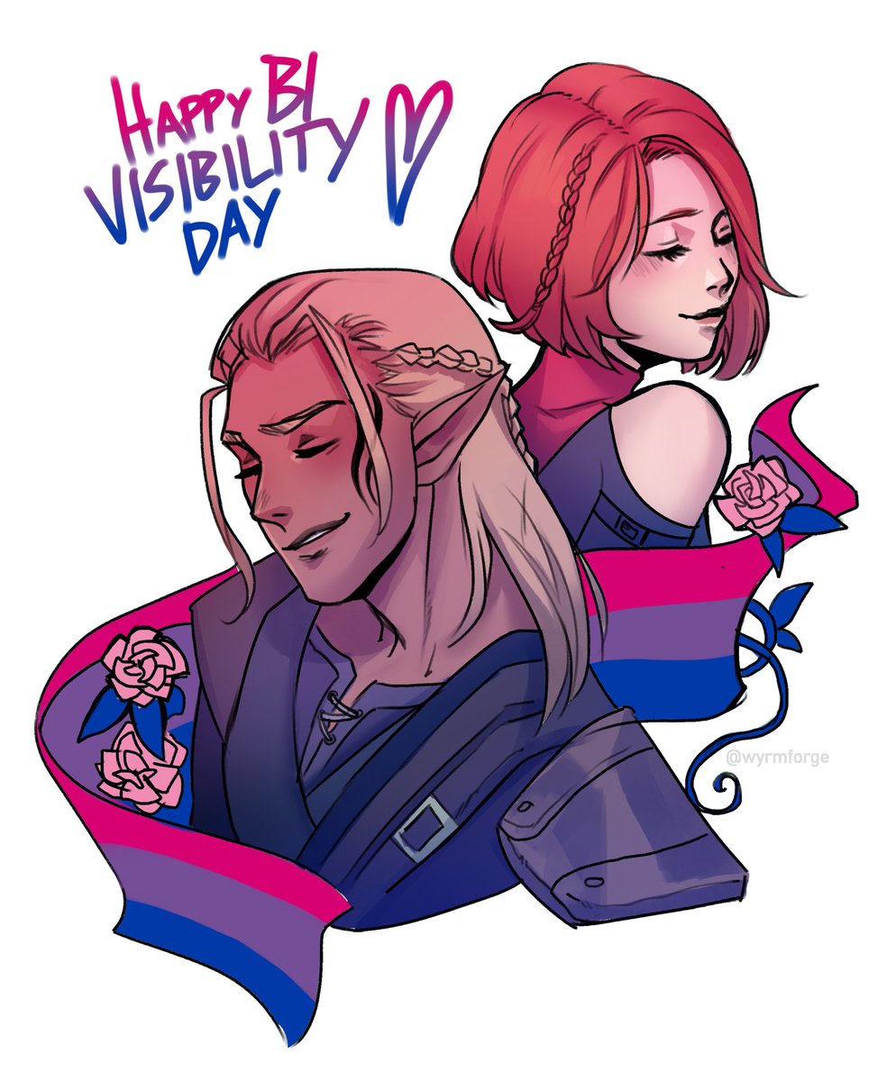 happy pride 💙💖💜 zevran and leliana were the very first bisexual characters i ever encountered in anything and helped me realize my own identity😭🙏🏳️‍🌈i love them dearly
#dragonage