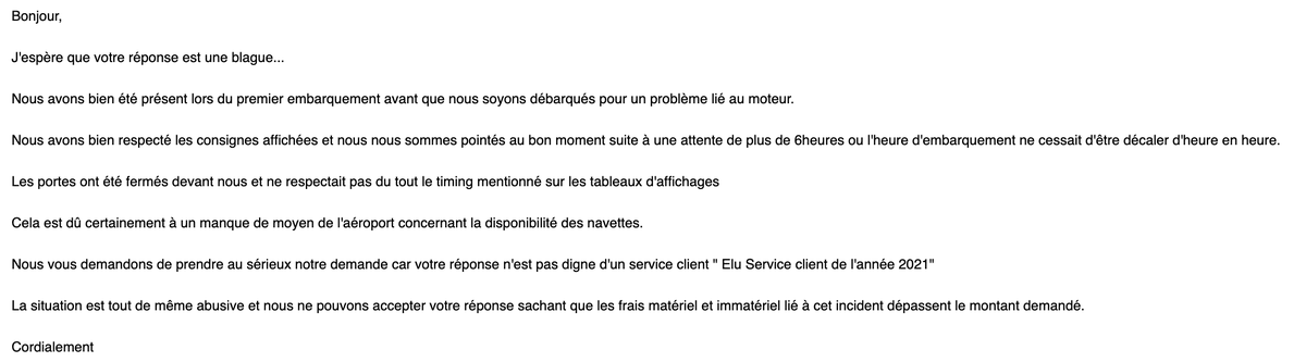 FrimermanLea's tweet photo. @transaviaFR @transavia Merci bien vouloir nous rembourser le vol Ibiza-Paris TO3257, qui a eu plus de 6h de retard. 6h d'attente avec un seul voucher de 3€50. L'avion a finalement décollé 1h avant l'heure annoncée, sans que l'on soit prévenu ni appelé. Est-ce normal @KLM  ? https://t.co/kOUBgTp75j