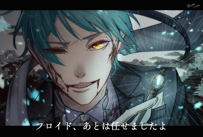 💎魔法石破壊🐲🐙🐬🦈(再掲)
魔法石と自身の命が直結している世界線です。
今日で1年経ったので記念に😌
※出血、怪我表現あります
#twstプラス 