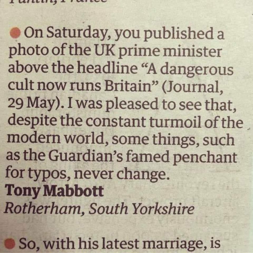 Hoylesey59's tweet image. 🤣 #guardian #typo #subeditor