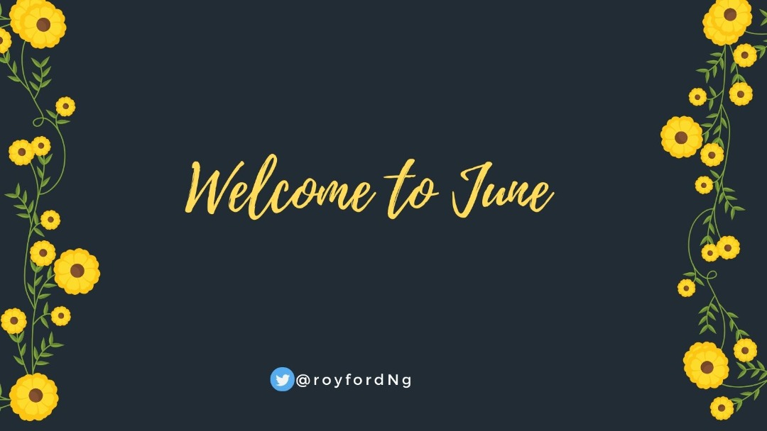 RoyfordNg's tweet photo. Happy new month.
May June bring forth Whatever secret prayers and wishes we desire https://t.co/3wNMWEKCBs