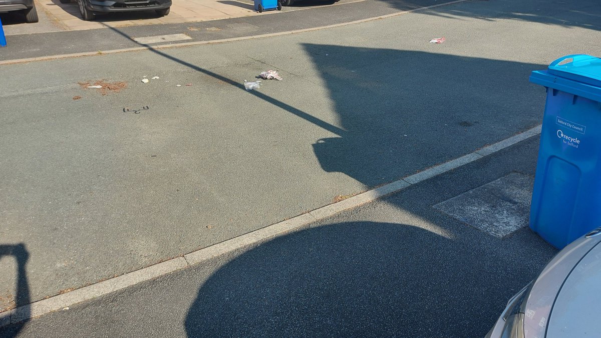 Please tell me <a href="/SalfordCouncil/">Salford City Council</a> why the refuse collectors cannot pick up the rubbish that falls out of the bins as they empty them 😳 😠