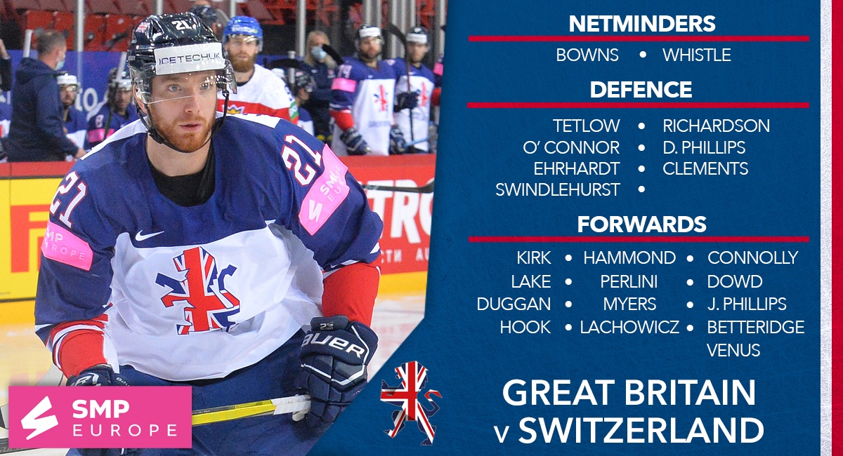 Team GB Ice Hockey on Twitter "GB's lineup for today's game against