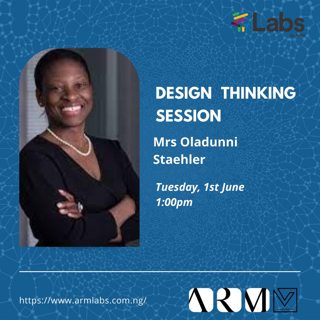 We’re excited about today’s #LabsbyARM Design Thinking session! 

Coaching today is Mrs. Oladunni Staehler, a Senior IT Consultant with a special focus on Communications and Digital Marketing at SAP. 

We're looking forward to what promises to be an engaging session