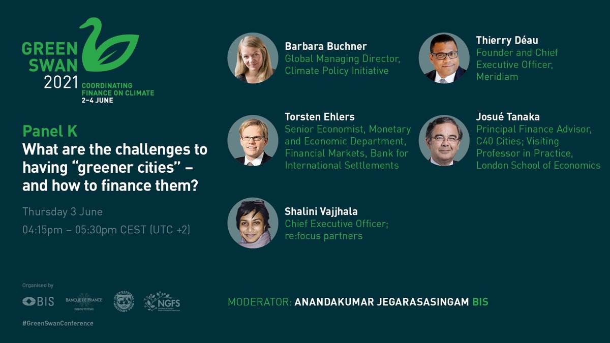 EhlersTorsten's tweet photo. Cities will play a key role in mitigating climate change. In this panel on greener cities at the #GreenSwanConference we will discuss ways to finance them. I am more than honoured to be part of this panel with fantastic experts. #climatefinance #cities #greenfinance #greenbonds https://t.co/C07lYHvO4U