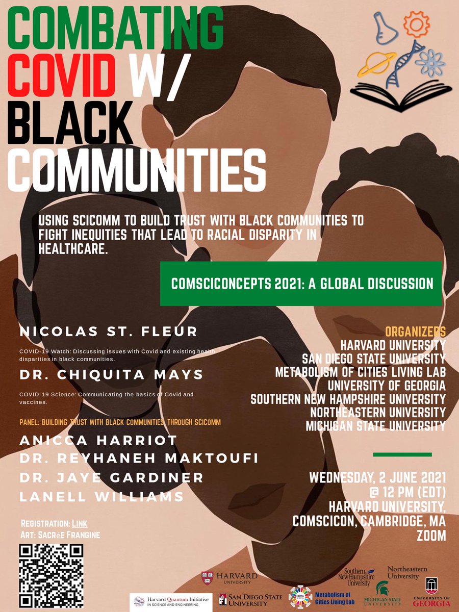 CombatingCovid's tweet photo. 🚨Panelist/Guest list🚨

#CombatingCovidWithBlackCommunities #ScienceCommunication #Scicomm #STEM #ComSciCon https://t.co/9nqryRGe6X