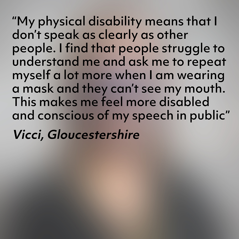 BarnwoodTrust's tweet photo. #LetsBeClear partner @InclusionGlos use #ClearFaceMasks in their Hubs, Drama & Advocacy groups. They spoke to us about the difference it's made to them. #CommunicationBarriers #LearningDisability #PhysicalDisability #CommunicationCampaign #AccessibleForAll https://t.co/5Qyo0W1pzb