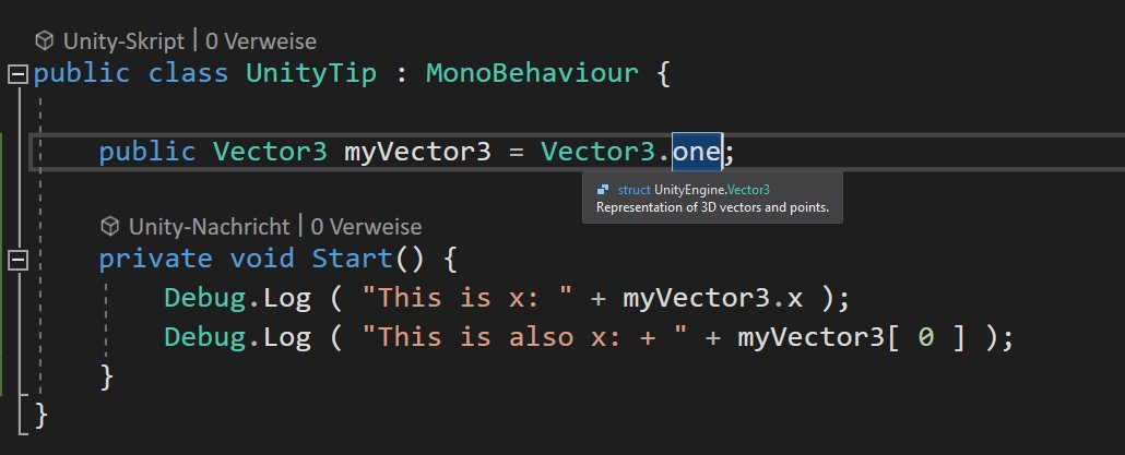 BinaryImpactG's tweet image. #UnityTips Did you know that Unitys Vector classes support an index? You can call myVector3[0] instead of myVector3.x.

Very useful if you have to iterate over the components of a vector.

#gamedev #indiedev