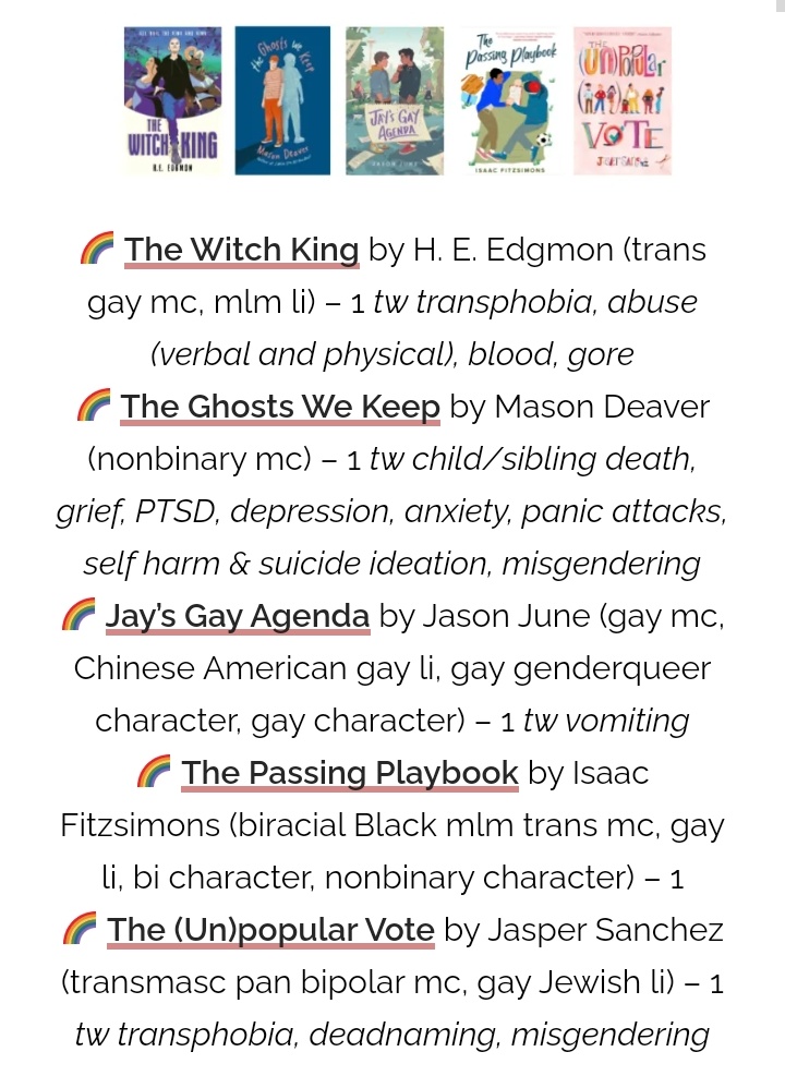 readsrainbow's tweet photo. happy first day of #PrideMonth! 49 lgbt books release today!! 🌈 (1/3) https://t.co/Mmu7xDp136