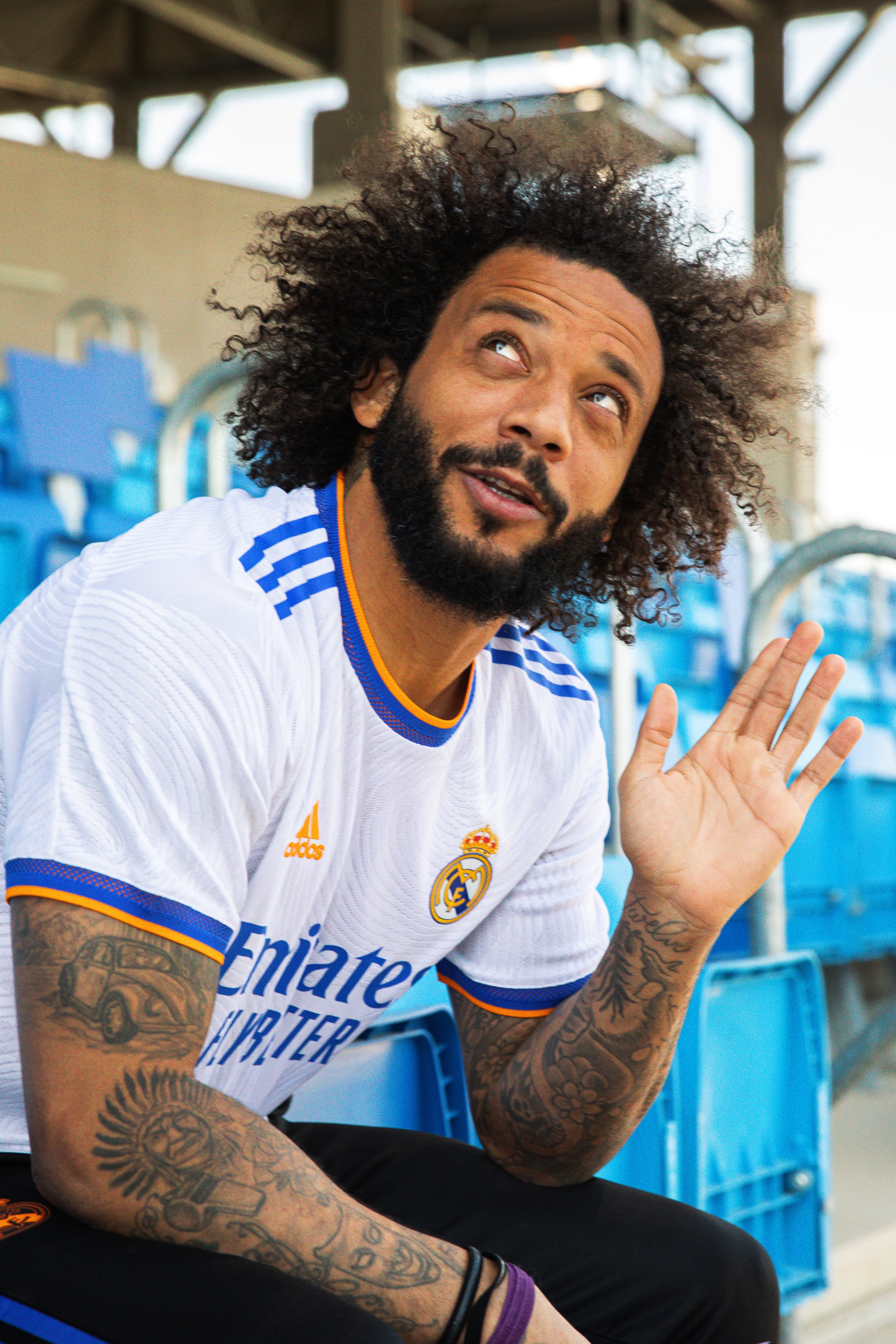 Dermot Corrigan on Twitter: &quot;Marcelo an interesting choice as one of Madrid players modelling their 2021-22 home kit released today... https://t.co/qhwpwTrtzZ&quot; / Twitter