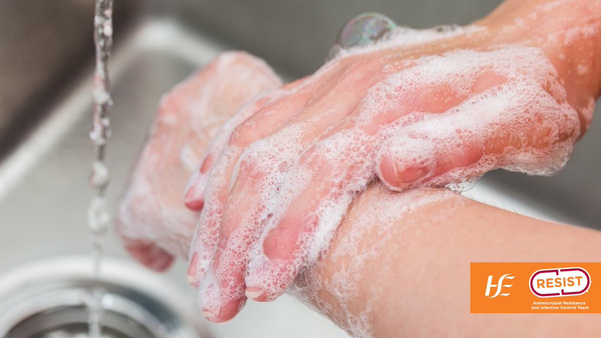 A pair of hands being washed under soapy water