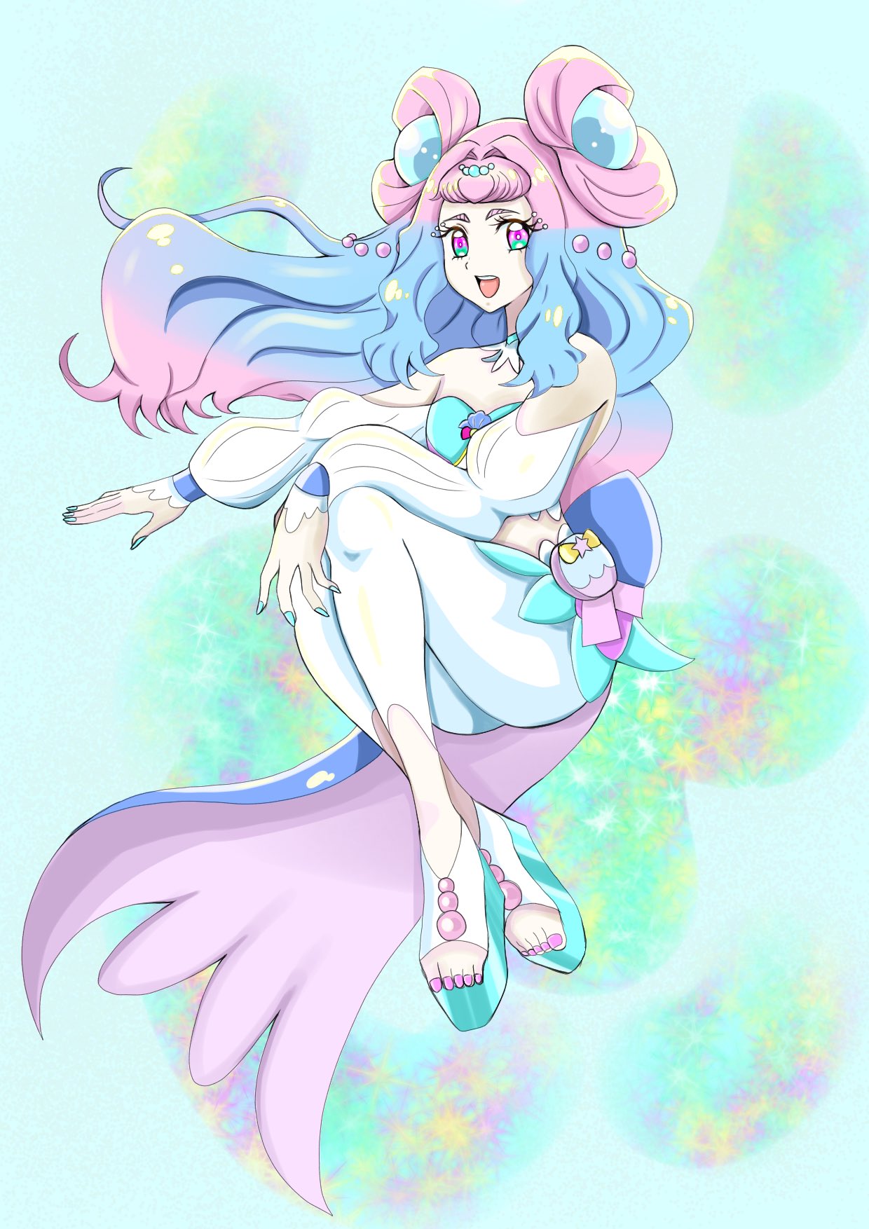 Eyecatch CureLamer ver. #SDプリキュア #キュアラメール #CureLamer