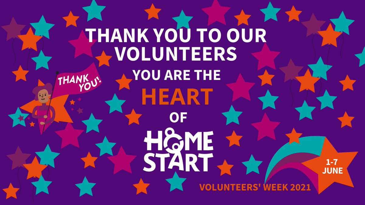 Our amazing volunteers have supported so many families over the past year...they really are the #HeartofHomeStart & we want to say #ThankYou to them this #VolunteerWeek, #HomeStartVolunteer