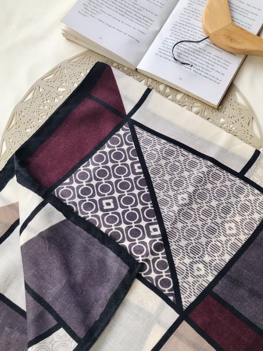 BerryShawl's tweet photo. ￼
Plaid Abstract Collection (Launching Wednesday 2/6, 8pm) - Made up of Polyester Cotton which will give you comfort as you drape it. The pattern is very classic and elegant. https://t.co/uOA2M4qs67