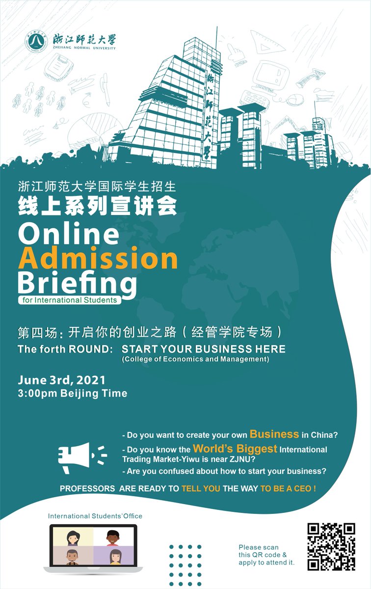 White, Pink, Blue-ZJNU T-shirts，which one do you want to pick? Summer is coming. 🏝🏝2021 ZJNU T-shirts specially for international students are coming, too! Different from last few years, we designed 3 colors: white, pink and blue.🏖🏖🏖
Apply and join the Lucky Draw!