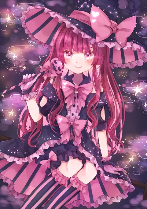 ピンク魔女さん #オリジナル #創作 