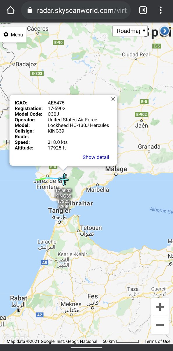 scan_sky's tweet photo. #USAF - HC-130J Hercules - 17-5902 - #KING39
Just Departed From Rota 🇪🇸 https://t.co/i4a8VB7ERM