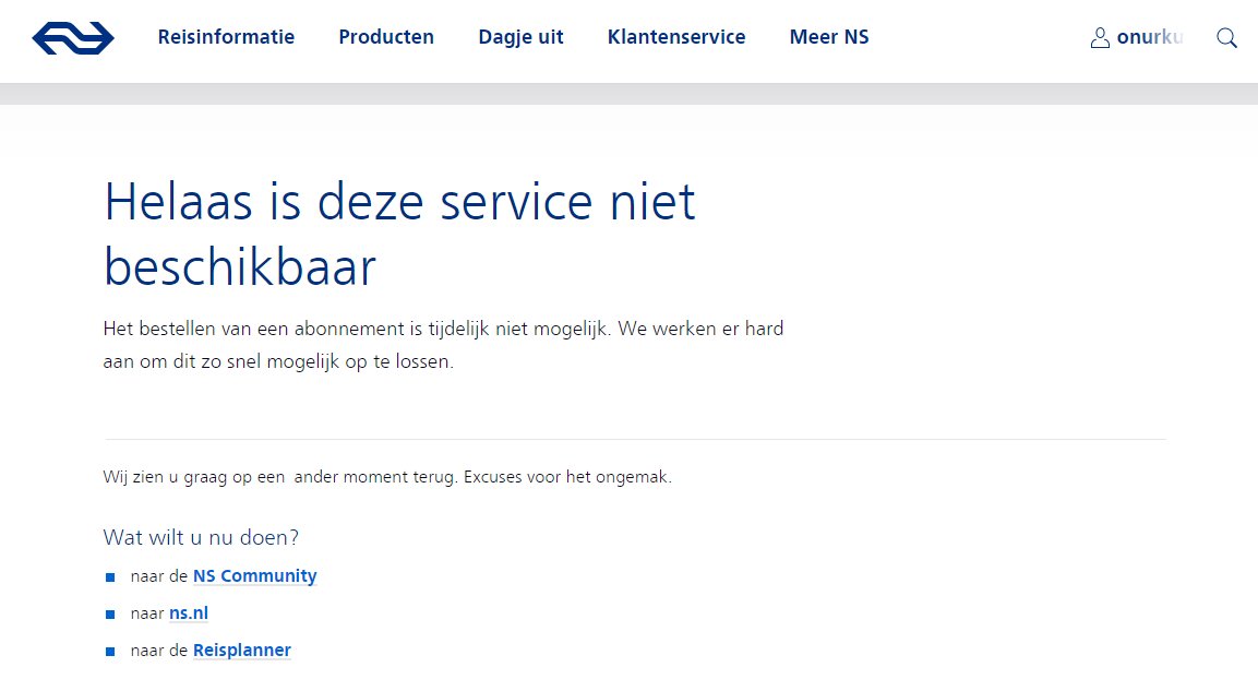 kusonur's tweet photo. @NS_online Goedemorgen! Hebben jullie een indicatie hoelang de storing voor het aanmelden van NS Flex zal duren? https://t.co/NAytwUlcLj