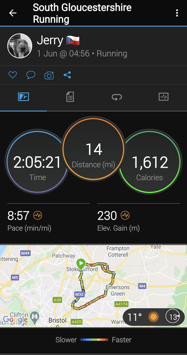 Jerry_Bittles's tweet photo. My fave way to run this morning. No plan, set route or PB's to break, no music (not that there ever is) 
Just follow your feet at a *can't be arsed pace*, cover your watch, empty your mind &amp; be free. Works wonders for mental wellbeing. #ukrunchat #HalfForALaugh #mentalhealth #run https://t.co/2mTrJOx55Y