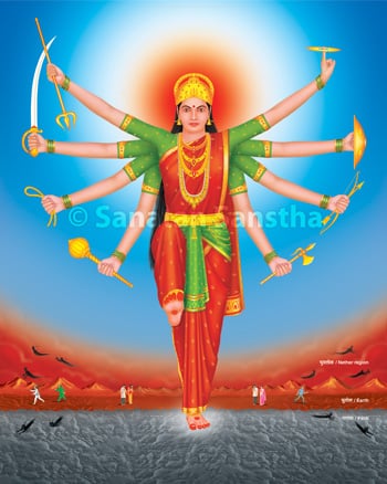 BhoomikaNs's tweet photo. #ShriDurgadevi or Durga Mata is one of the most beloved and worshipped feminine forms of Shakti. #ShriDurgadevi is lovingly worshipped to appease Her tarak (Saviour) form in which She nurtures and protects Her devotees. #TuesdayFeeling #tuesdaymotivations https://t.co/xRpb5aviMO