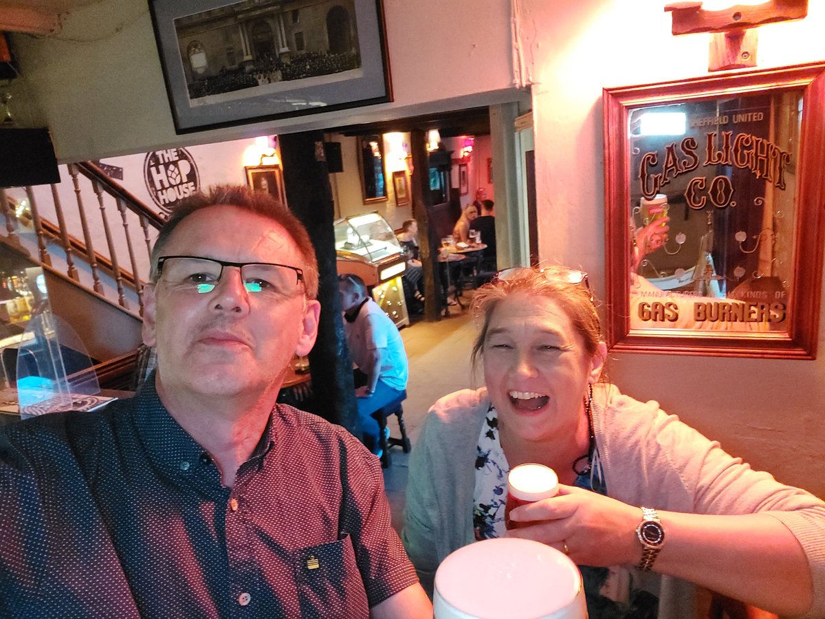 Bruce on  the jukebox, Deb loving the bikes outside...we've missed you.... <a href="/JBChophouse/">John Bull ChopHouse</a>
