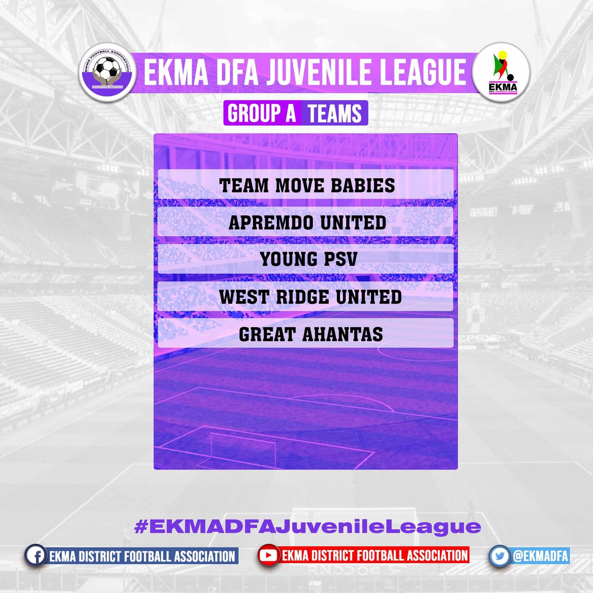 ekmadfa's tweet photo. Team groupings for the upcoming Juvenile league. 

#ekmadfa #ekmadfajuvenileleage #CatchThemYoung #BringBackTheLove https://t.co/IQrk9f4UzV