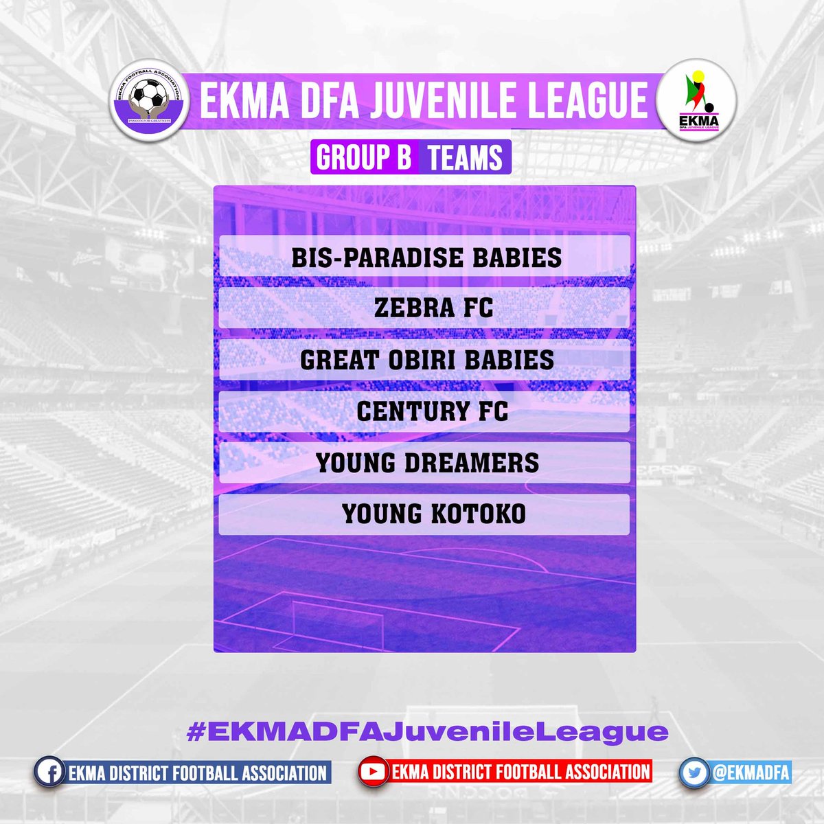 ekmadfa's tweet photo. Team groupings for the upcoming Juvenile league. 

#ekmadfa #ekmadfajuvenileleage #CatchThemYoung #BringBackTheLove https://t.co/IQrk9f4UzV
