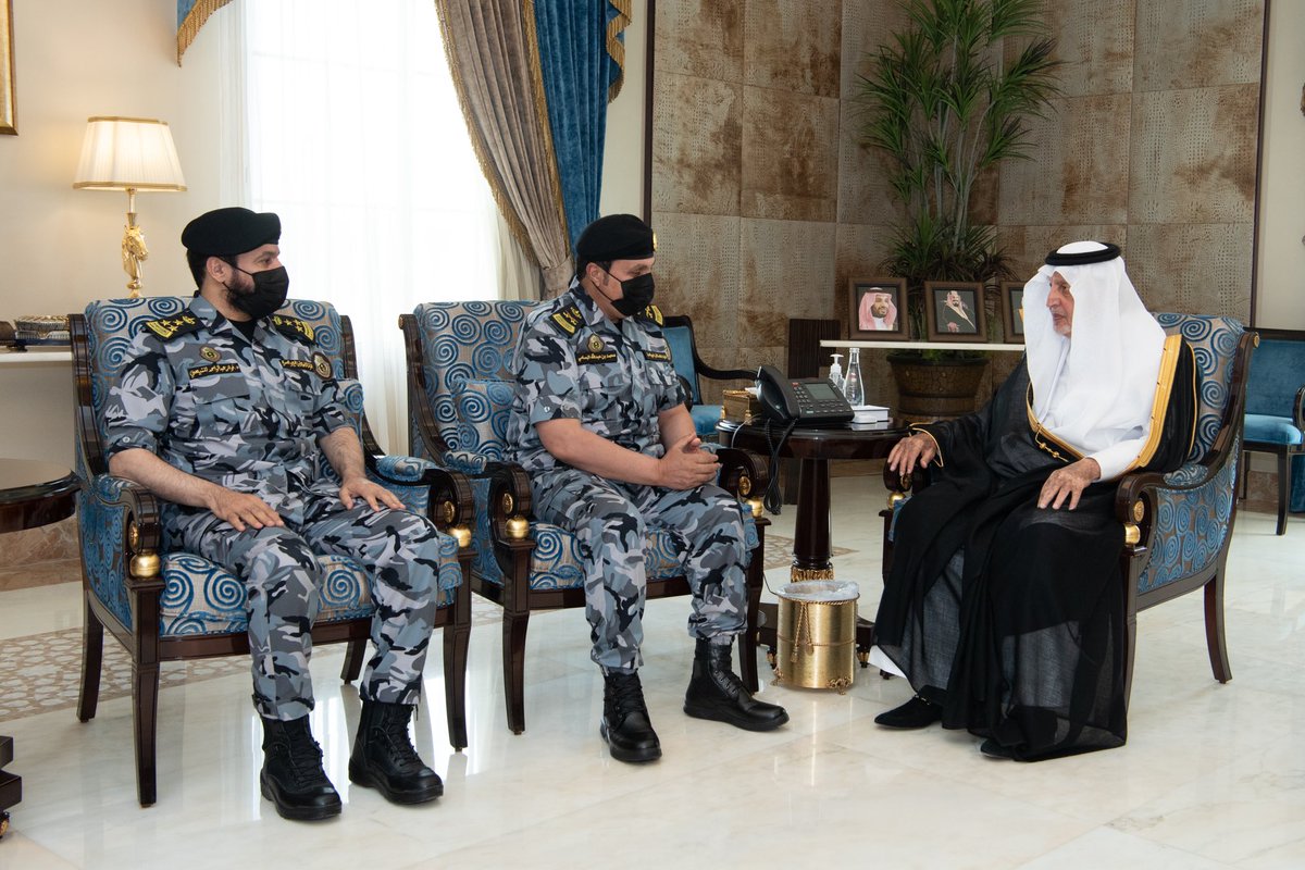 ...لأمن الحج والعمرة المُعين حديثًا اللواء محمد البسامي بحضور مساعده العميد ...