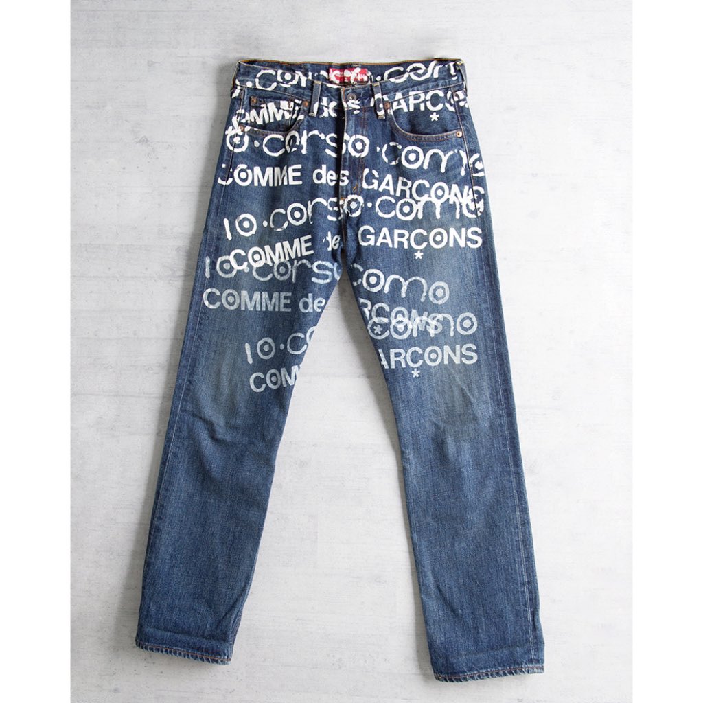 名作 junya Watanabe Man Levis コルソコモ ペイント デニム