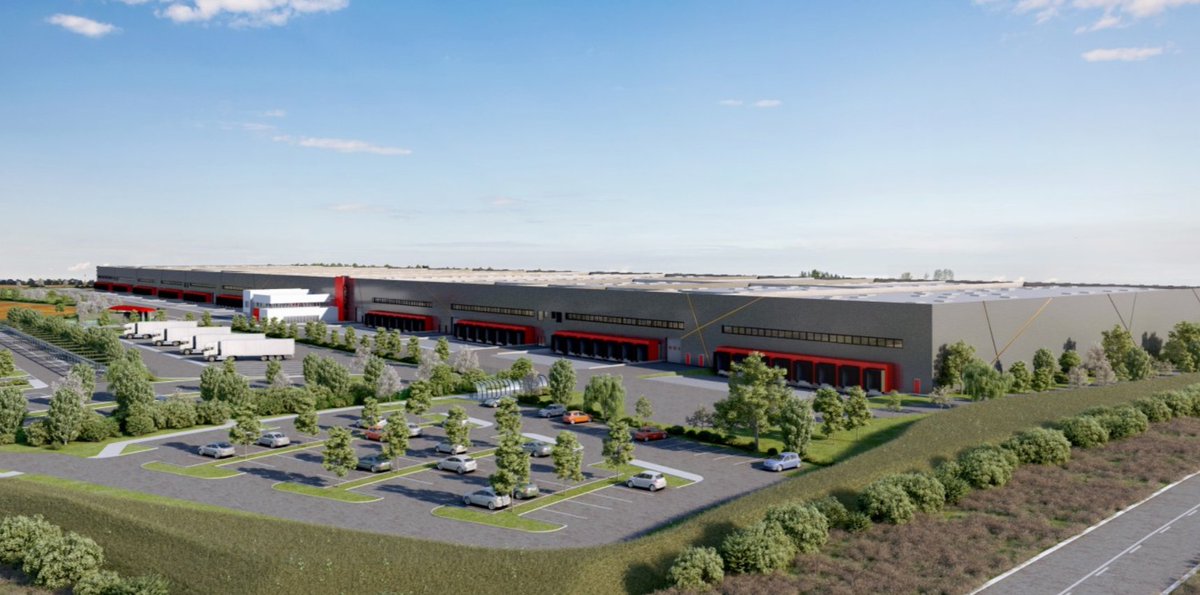 g_onfr's tweet photo. @g_onfr accompagne Groupe Panhard dans l'obtention de la #certification #BREEAM New Construction 2016, niveau Very Good, pour le projet d'extension d'un centre #logistique (18 960 m2 d'entrepôt, et 626 m2 de bureaux), à Puiseux-Pontoise (95). Livraison prévue pour début 2022. https://t.co/RafjzNqTz3